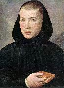 CAROTO, Giovanni Francesco Portrait of a Young Benedictine g oil painting on canvas